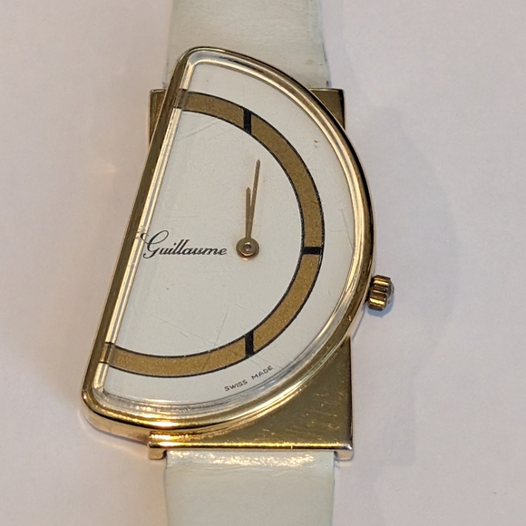 Guillaume Ladies' Watch Swiss Made Vintage Watch Half Moon Very Rare! - Picture 3 of 8